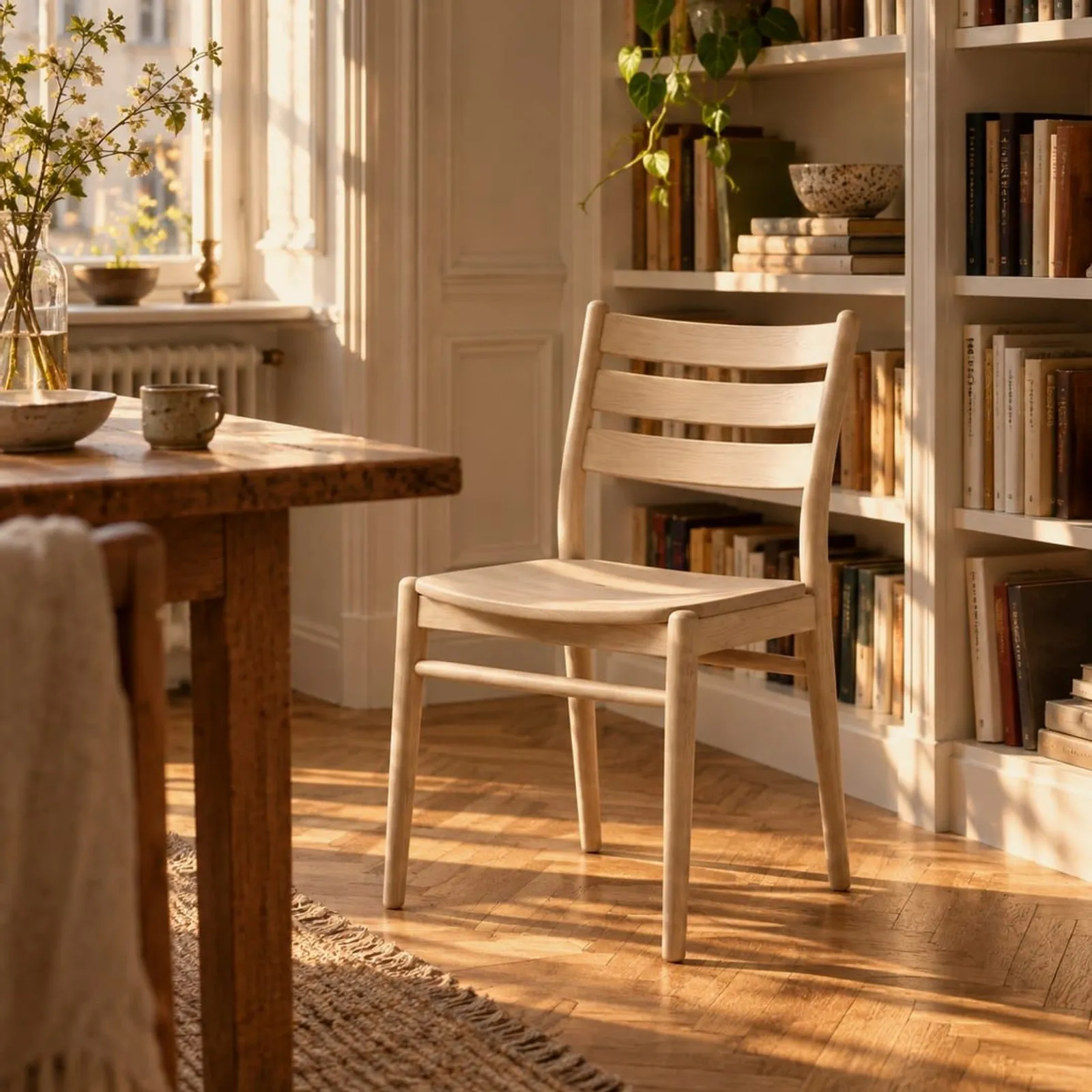 Chaise Viken blanc craie IV - miniature 2