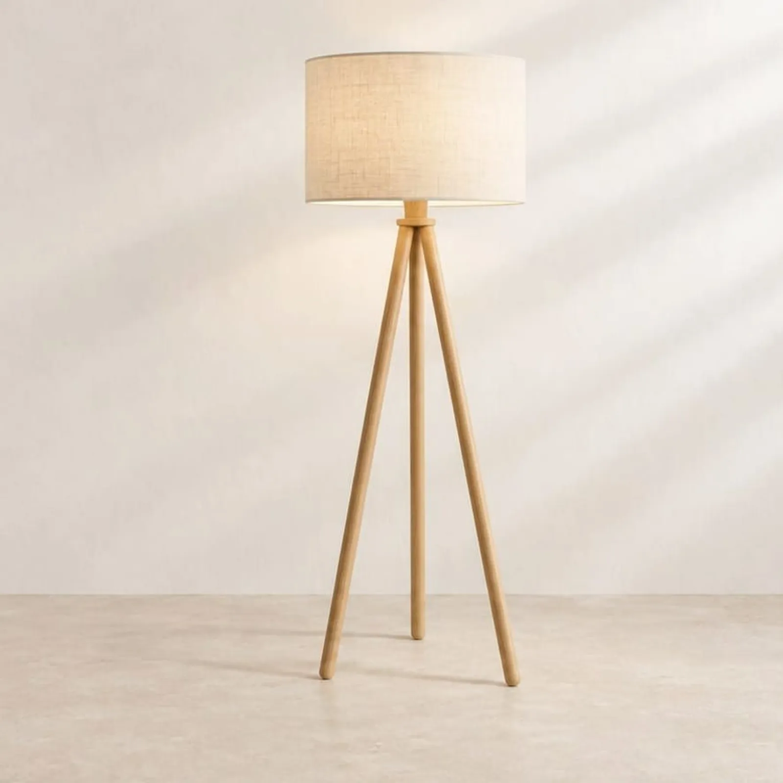 Golvlampa Bränna Natur - miniatyr 1