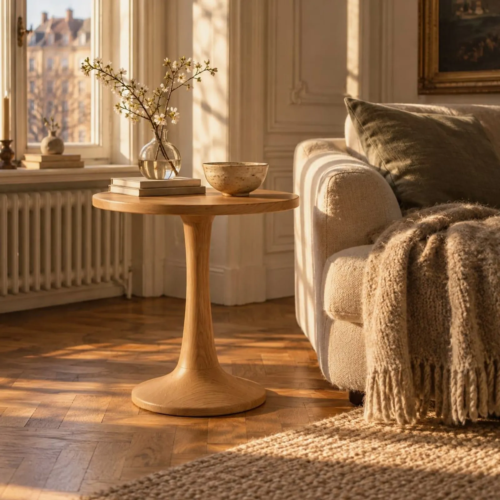 Table d’appoint Ås en chêne - miniature 2