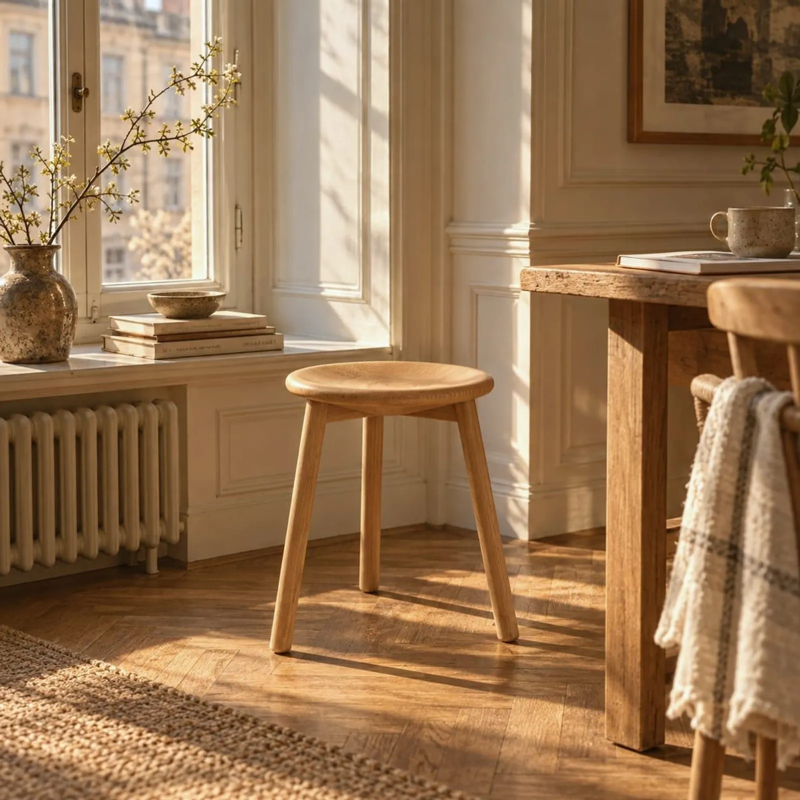 Tabouret Kulle naturel - miniature 2