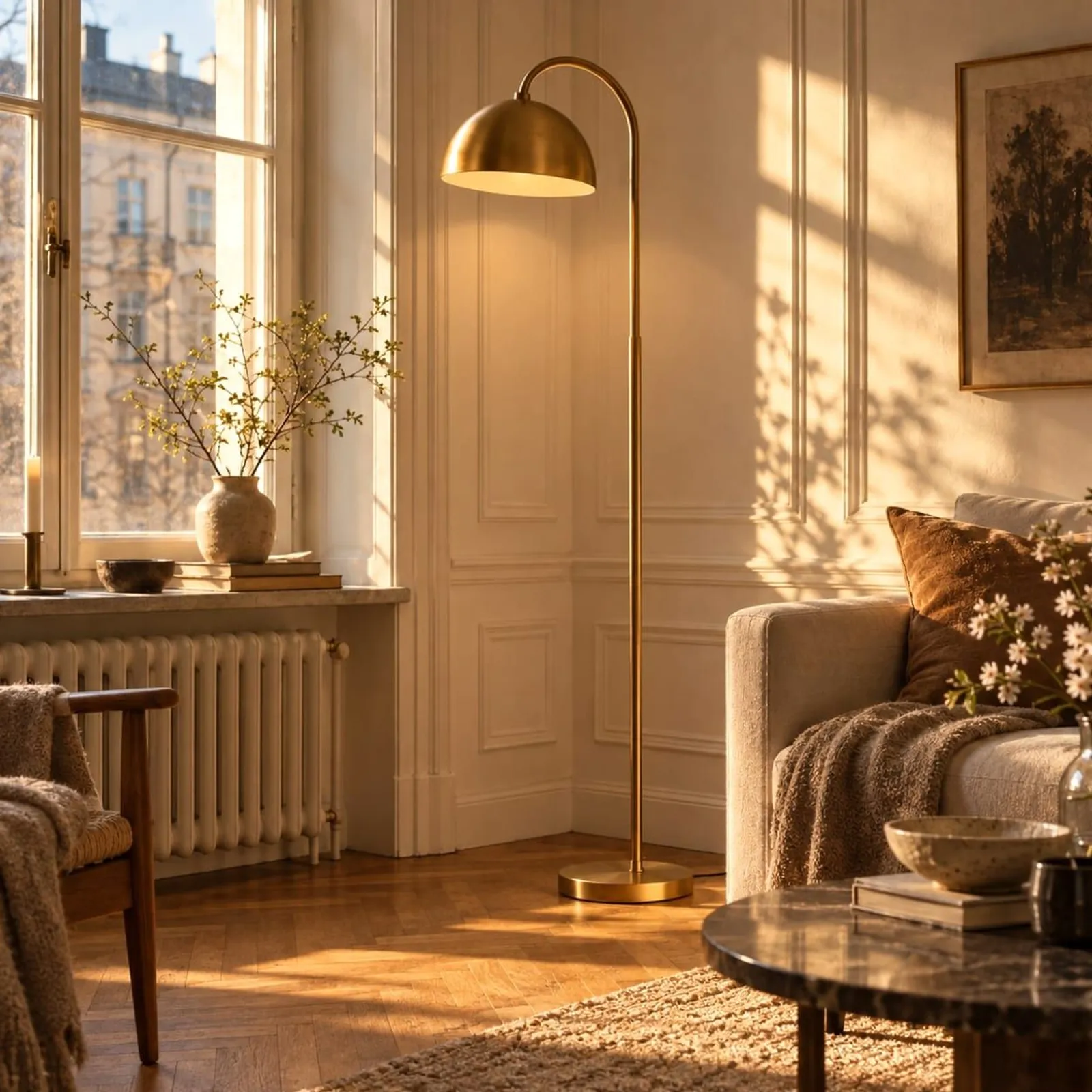 Lampadaire Fläder en chêne - miniature 3