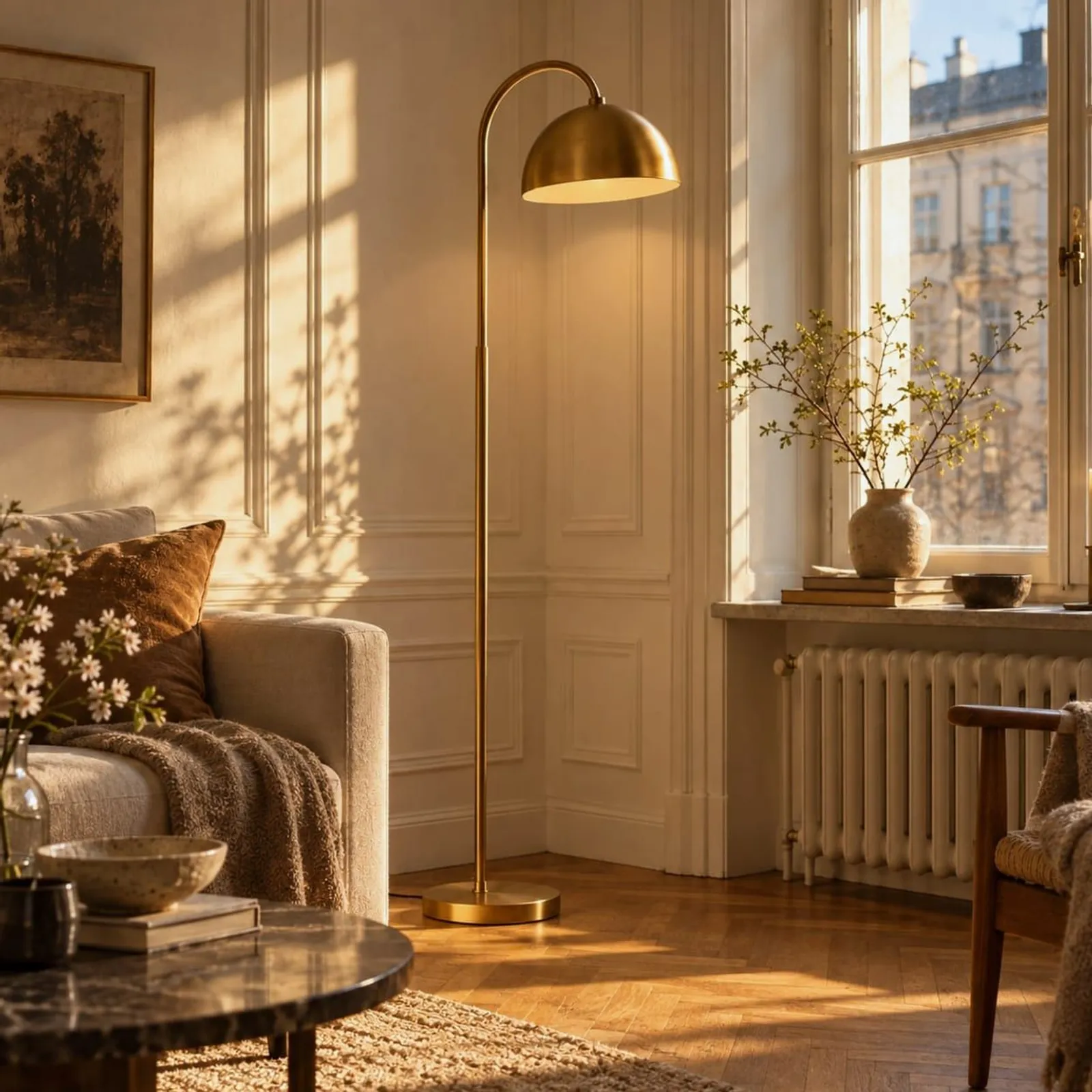 Lampadaire Strand en laiton - miniature 2