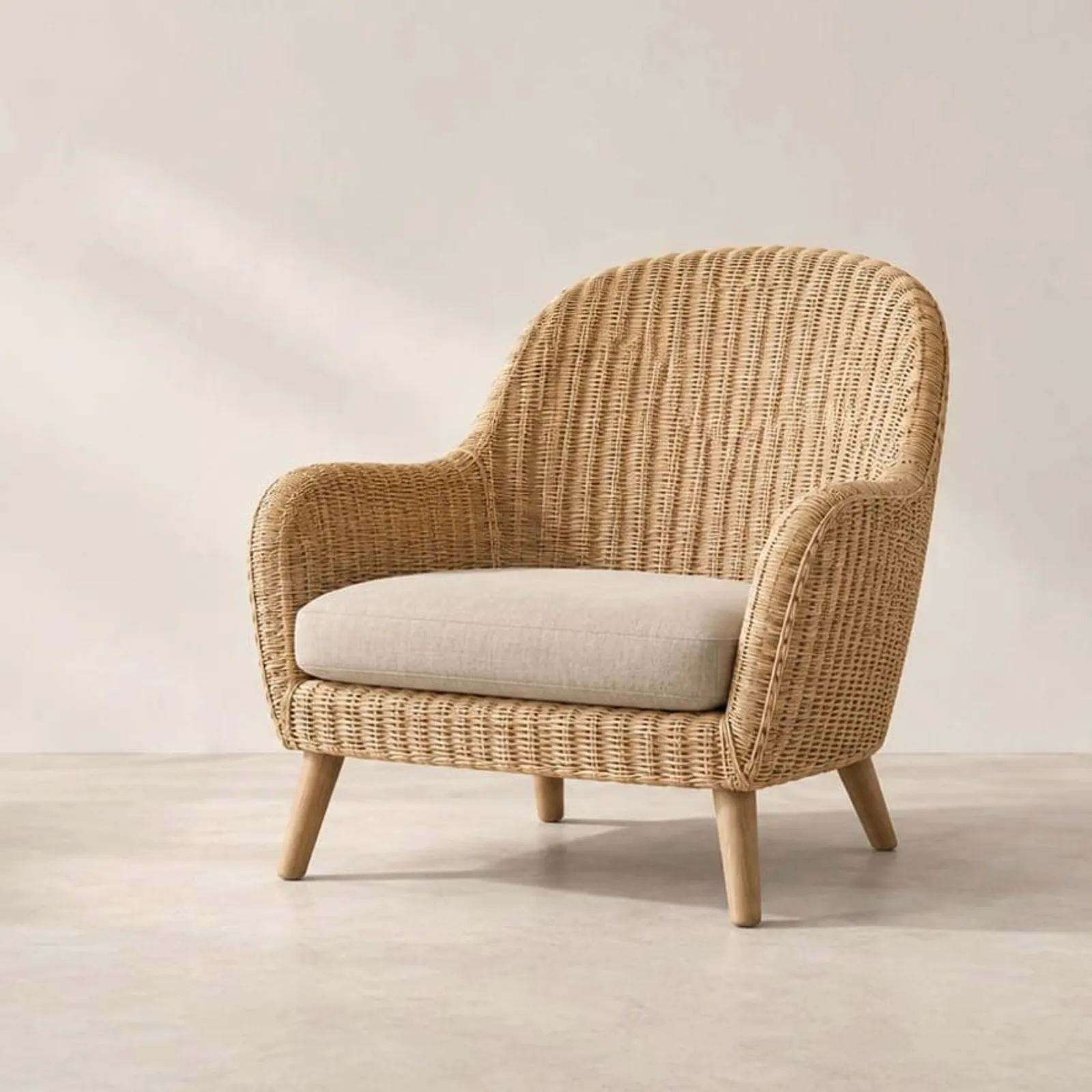 Fauteuil Hamn en rotin - miniature 1