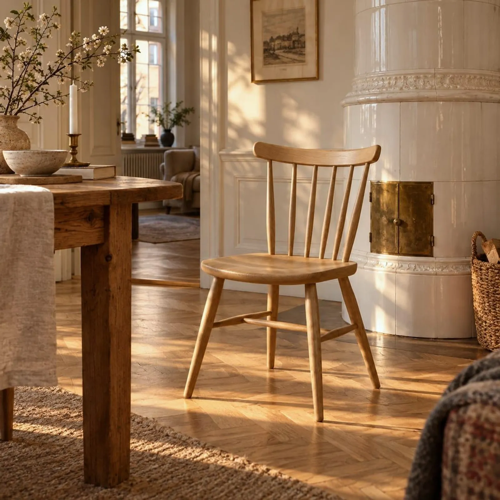 Chaise Fors en chêne - miniature 2