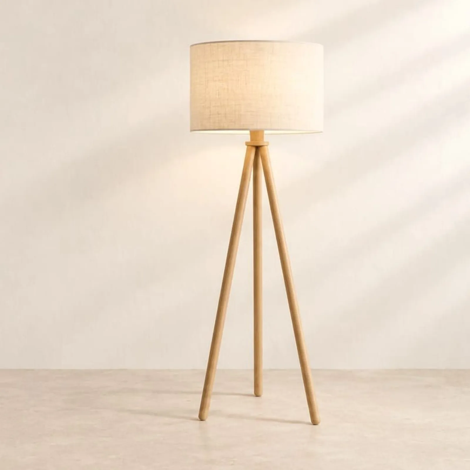 Golvlampa Lönn Natur - miniatyr 1