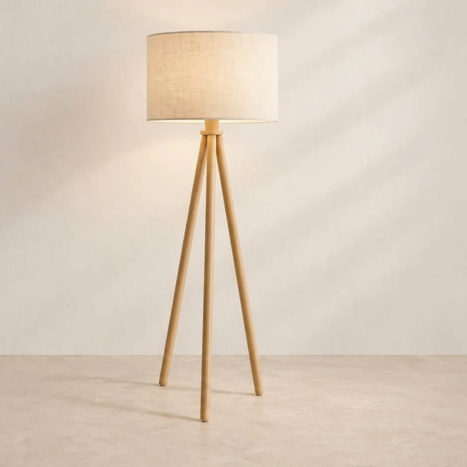 Golvlampa Kvarn Natur II - miniatyr 2