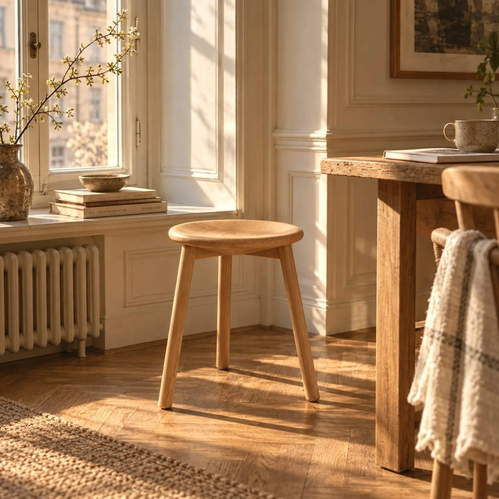 Tabouret Kvarn en bouleau - miniature 2
