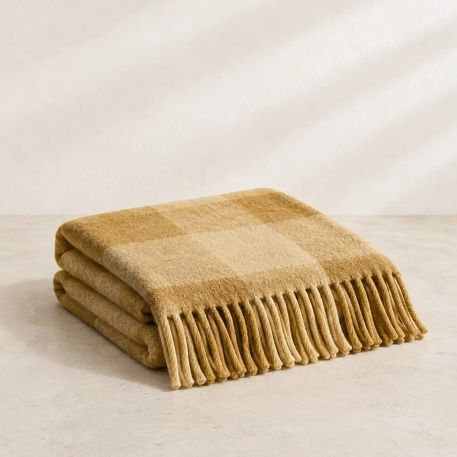 Plaid Humle ocre IV