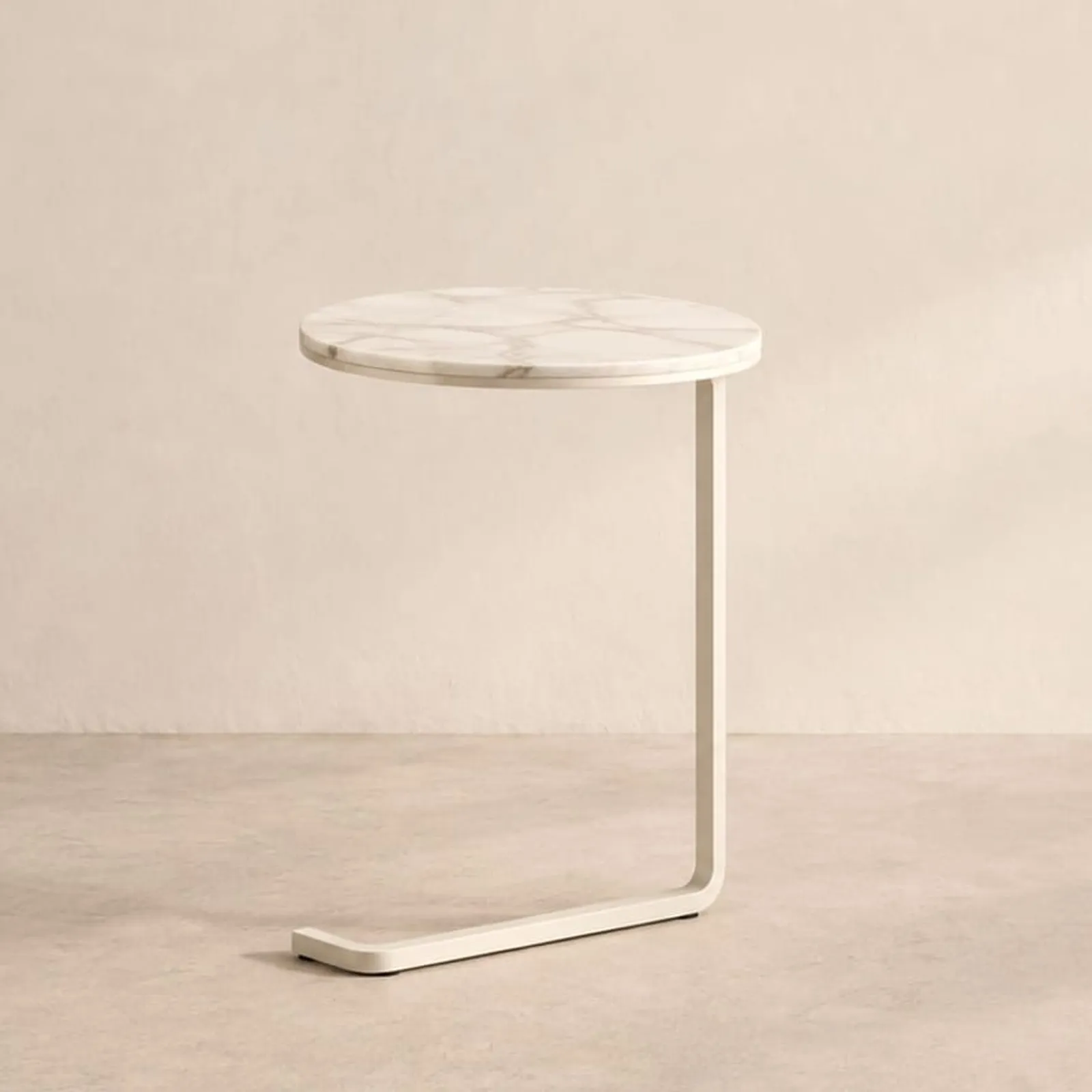 Table d’appoint Pors blanc craie II