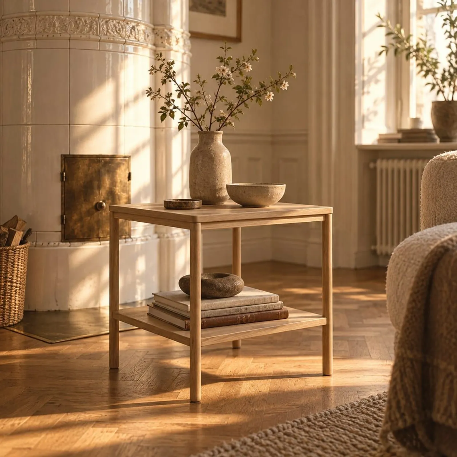 Table d’appoint Lind en chêne - miniature 2