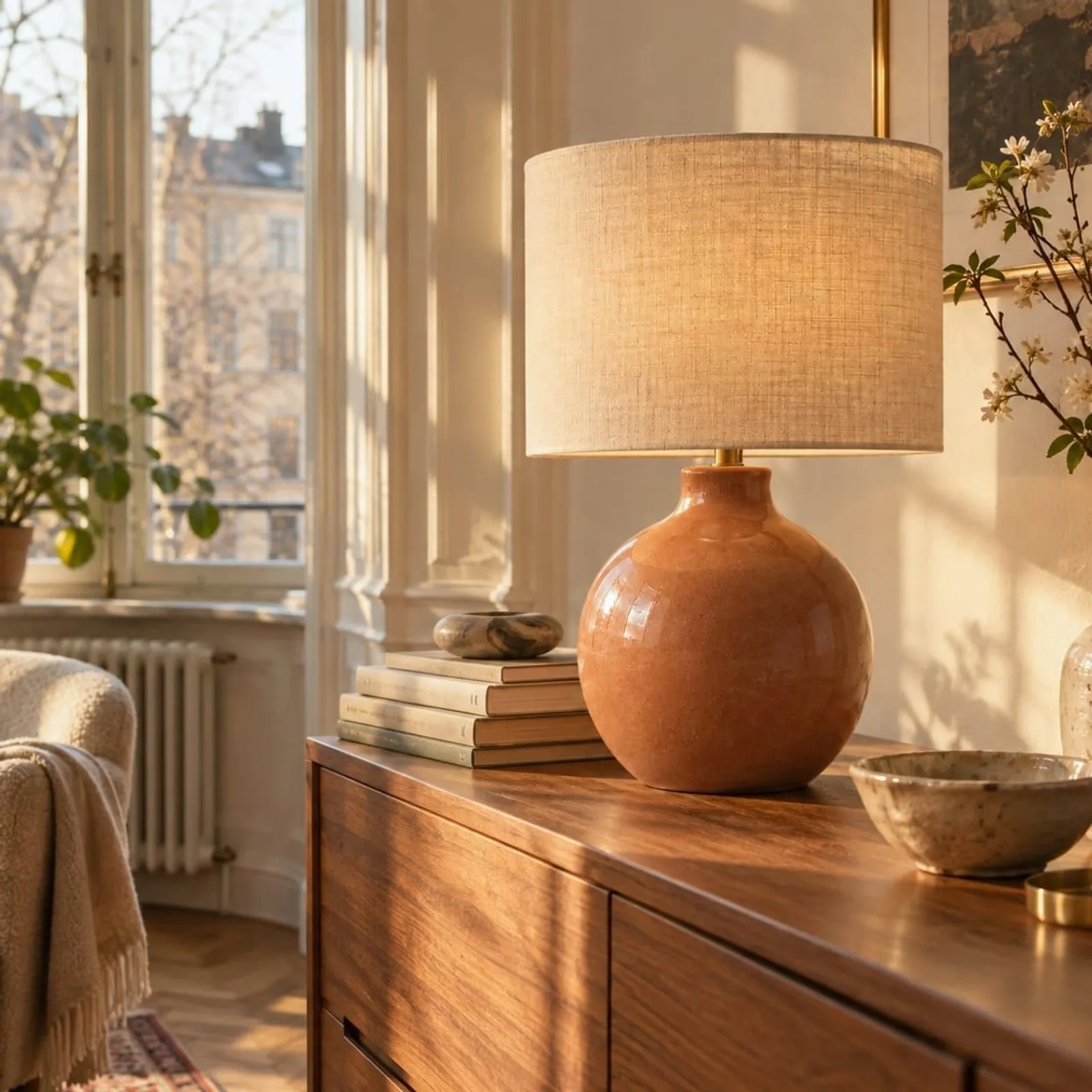 Lampe de table Hamn blanc craie III - miniature 2