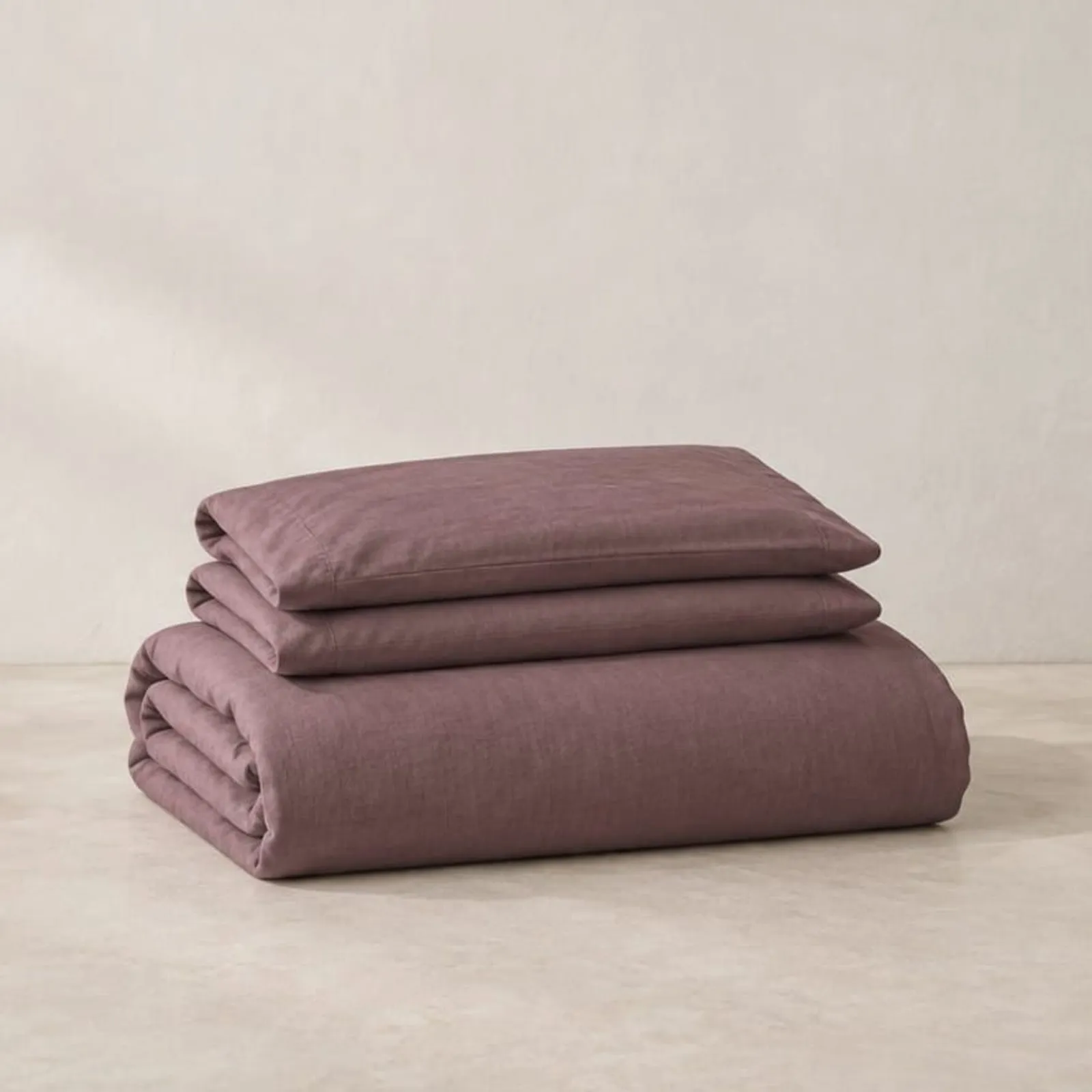 Parure de lit Humle prune