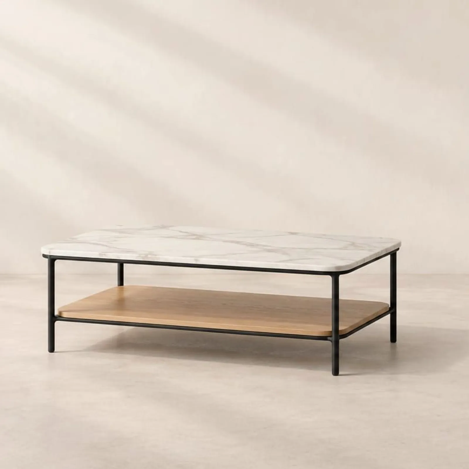 Table basse Ljungen en marbre - miniature 1