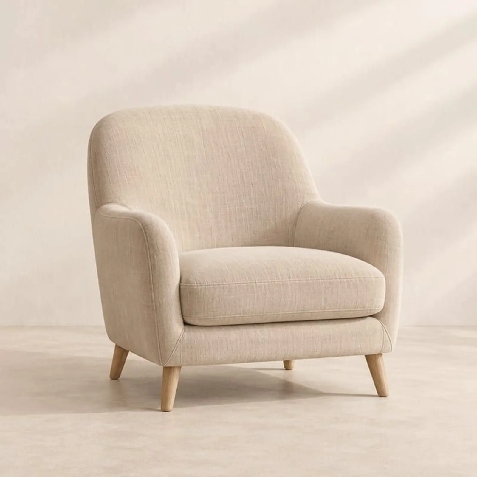 Fauteuil Mossa en lin - miniature 1