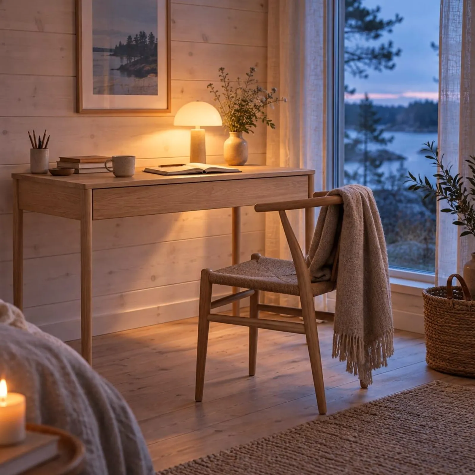Bureau Alm en bouleau - miniature 3