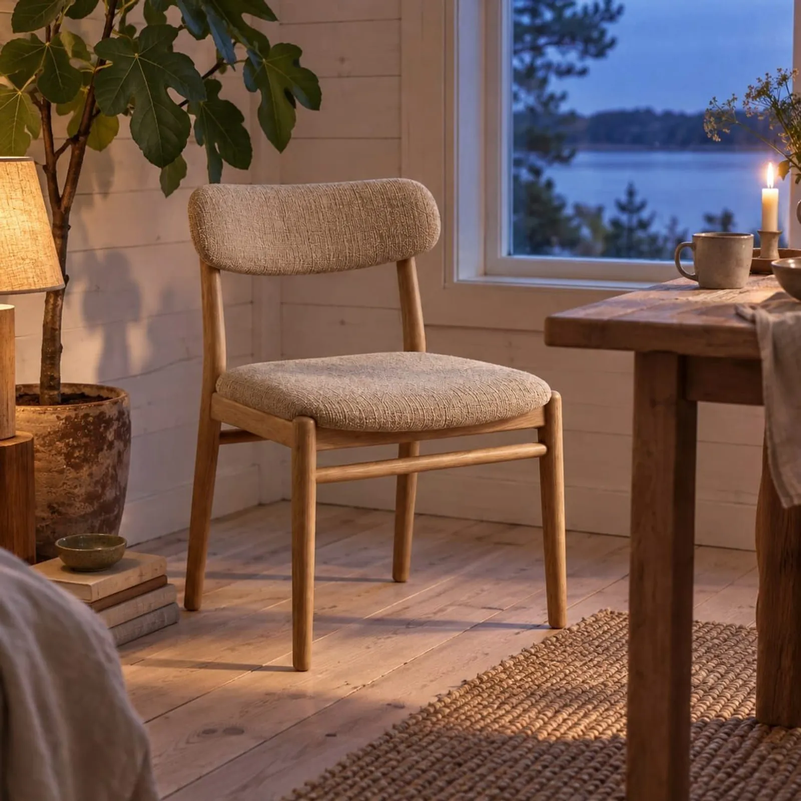 Chaise Lönn naturel - miniature 3