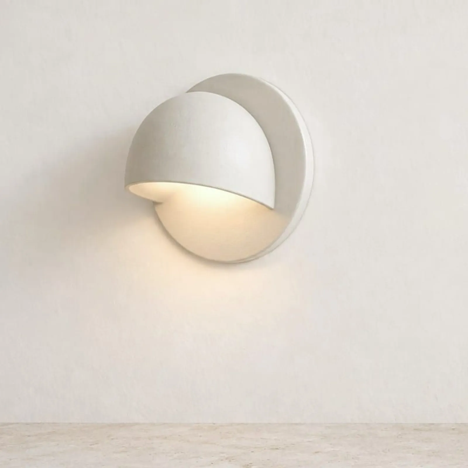 Vägglampa Hamn Kritvit V - miniatyr 2