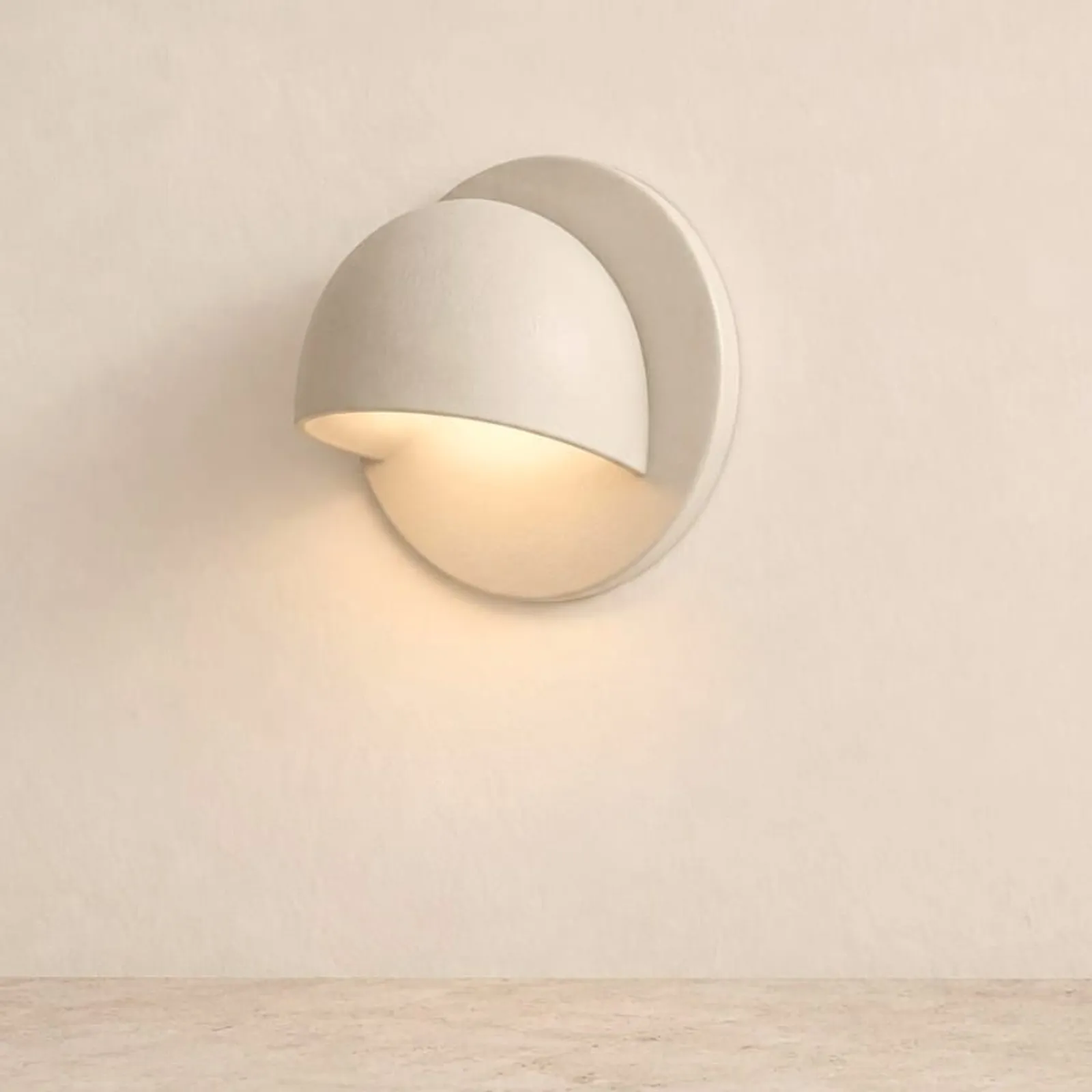 Vägglampa Ljungen Kritvit V - miniatyr 2