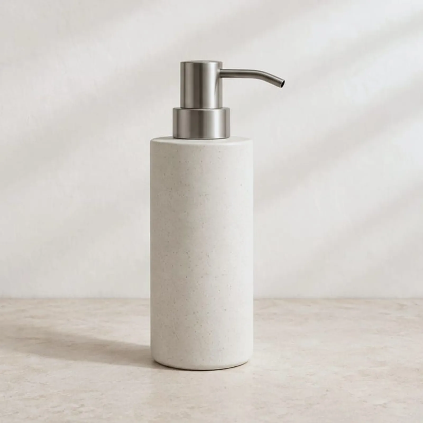 Distributeur de savon Sund blanc craie