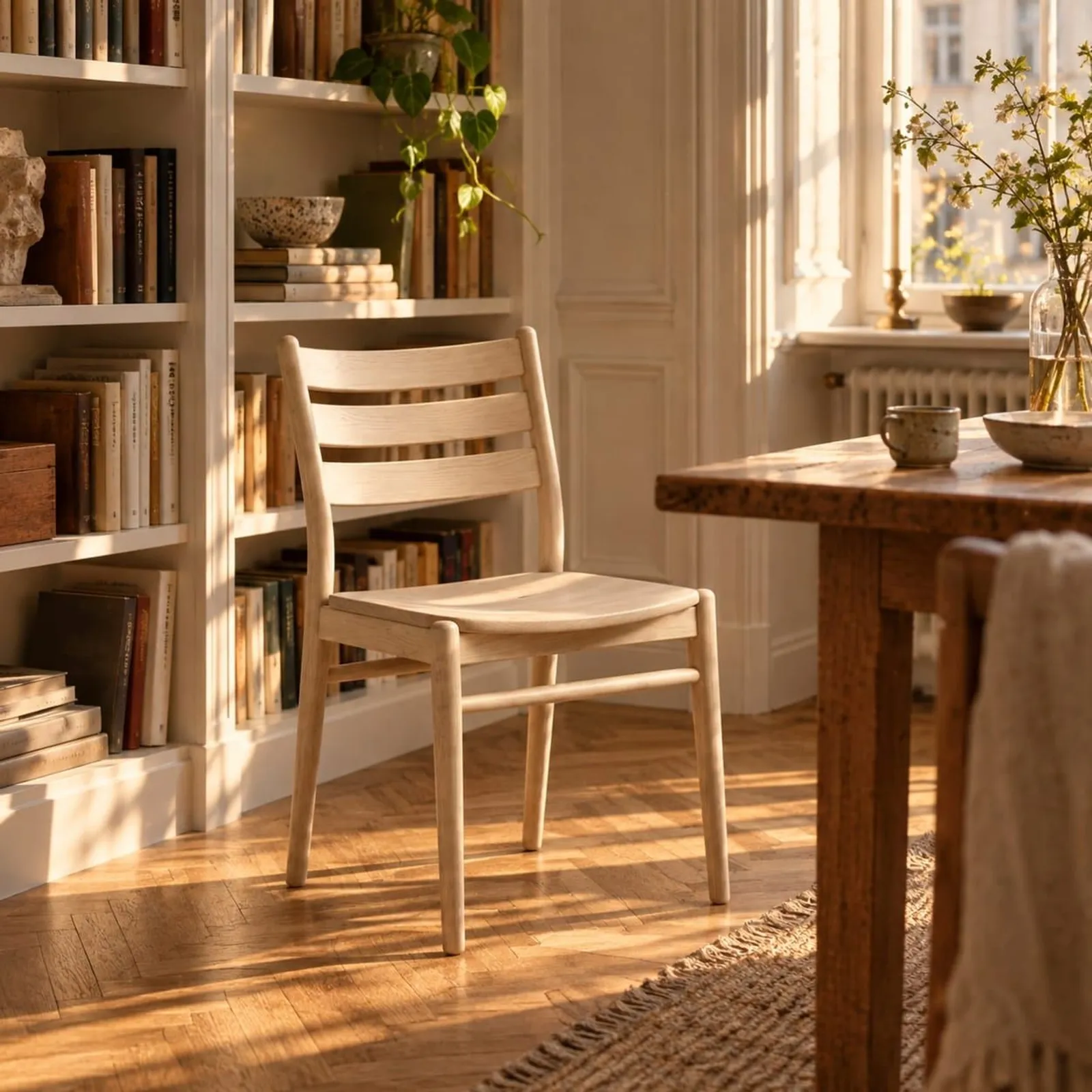 Chaise Timjan blanc craie - miniature 2