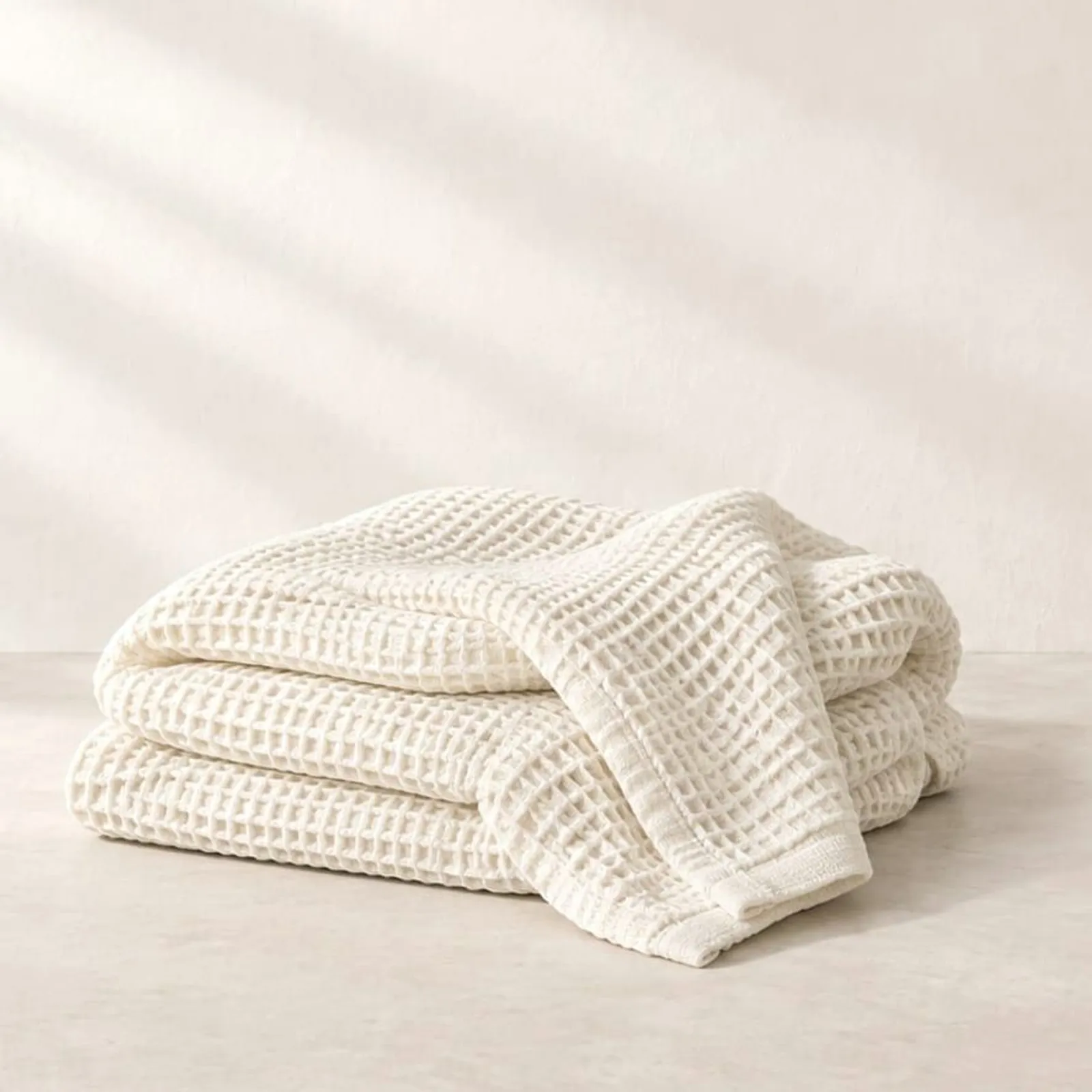 Plaid Hedern blanc craie III