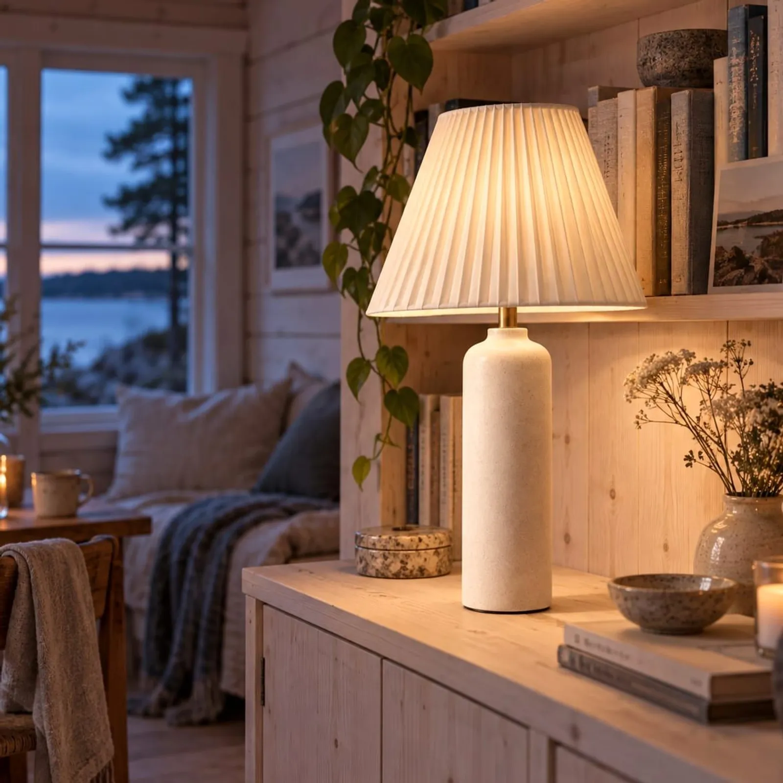 Bordslampa Nypon Kritvit IV - miniatyr 2