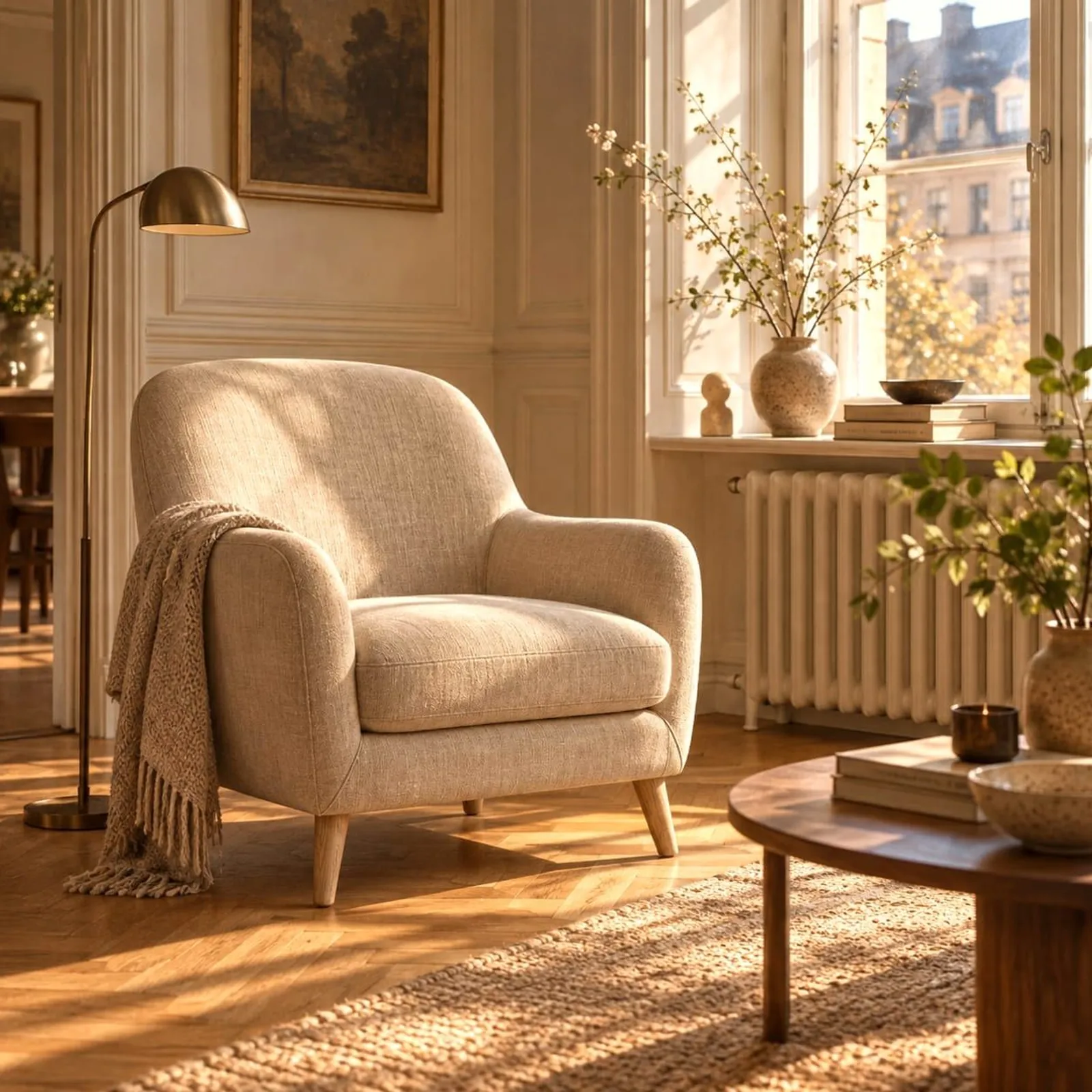 Fauteuil Bränna rouille - miniature 2