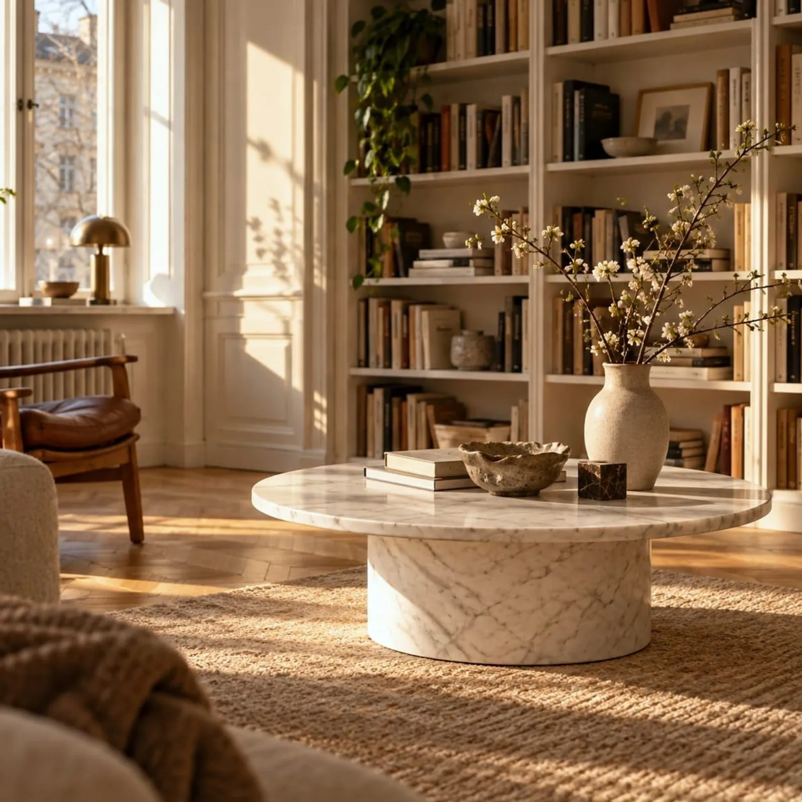 Table basse Grund blanc craie III - miniature 2
