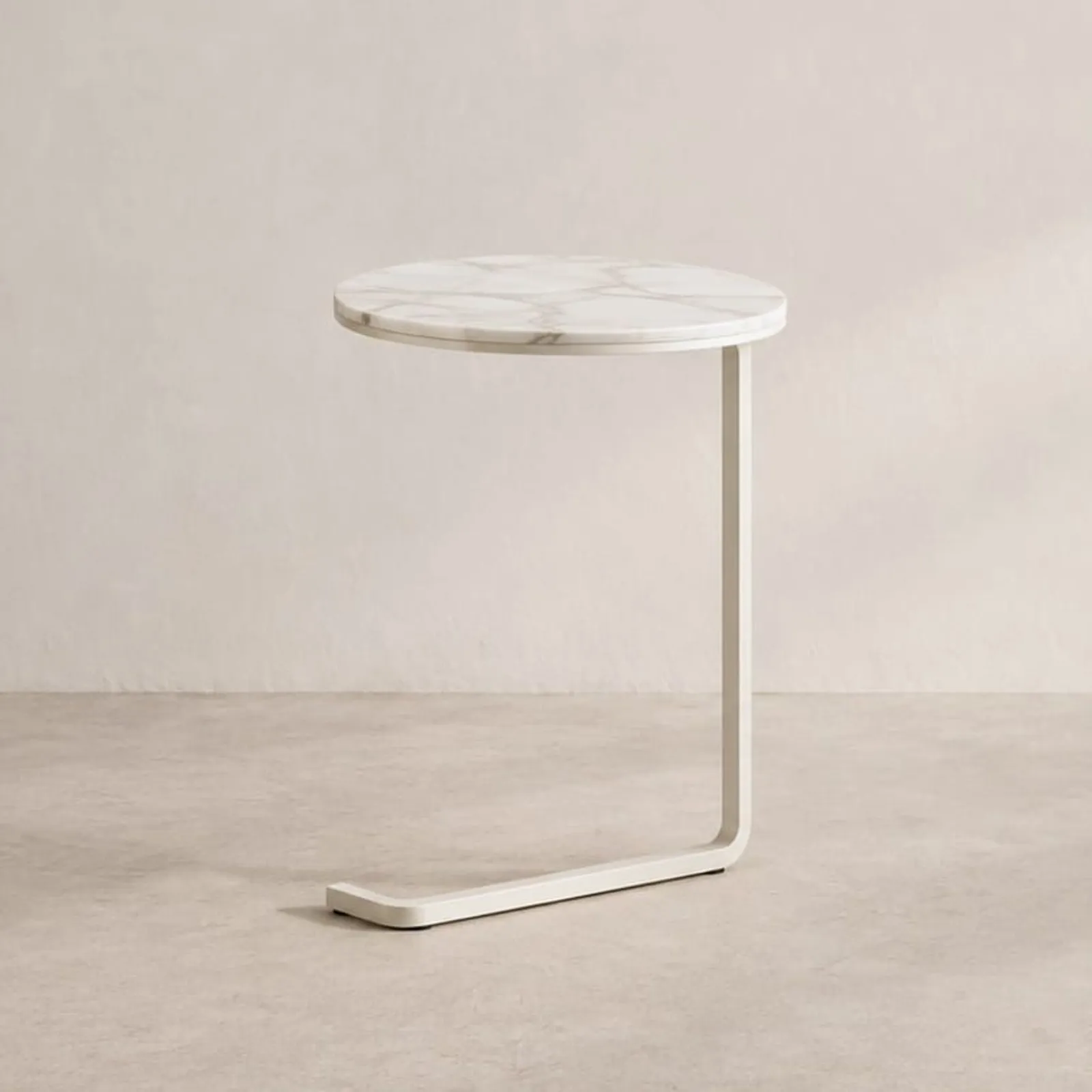 Table d’appoint Havre blanc craie - miniature 1