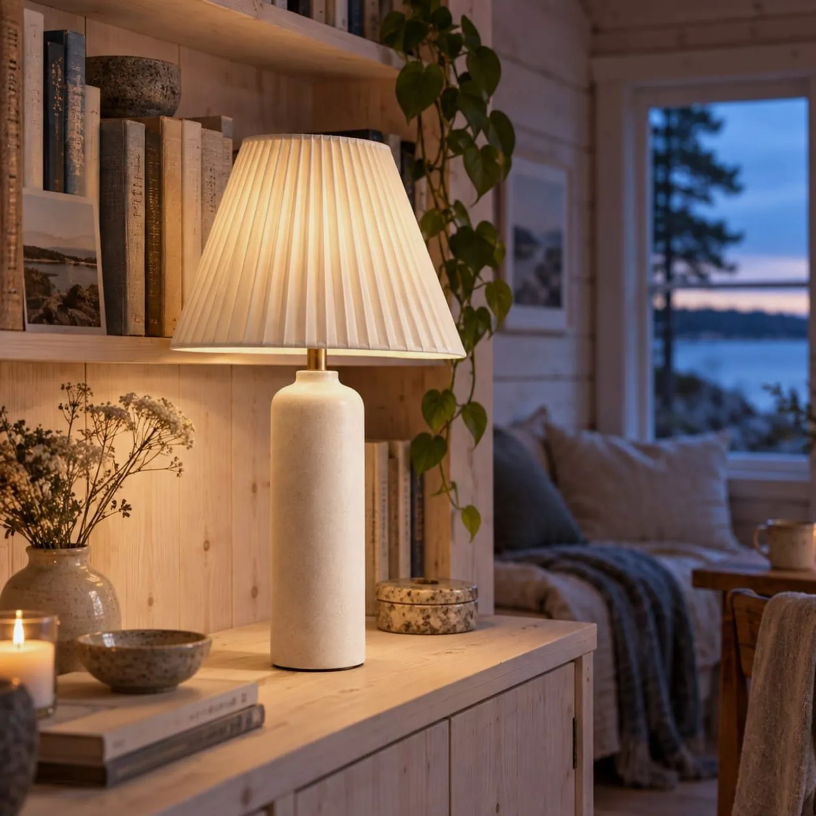 Bordslampa Sarek Stengods - miniatyr 2
