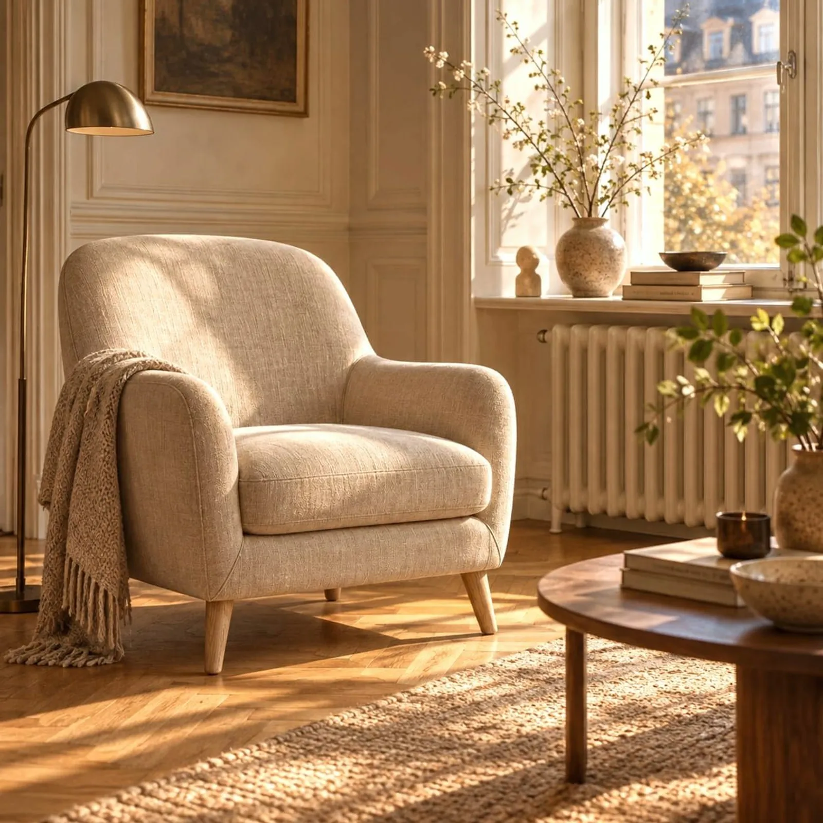 Fauteuil Sarek lin II - miniature 2