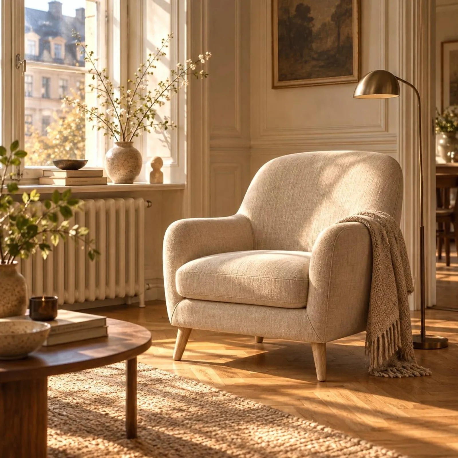 Fauteuil Hassel en rotin - miniature 2