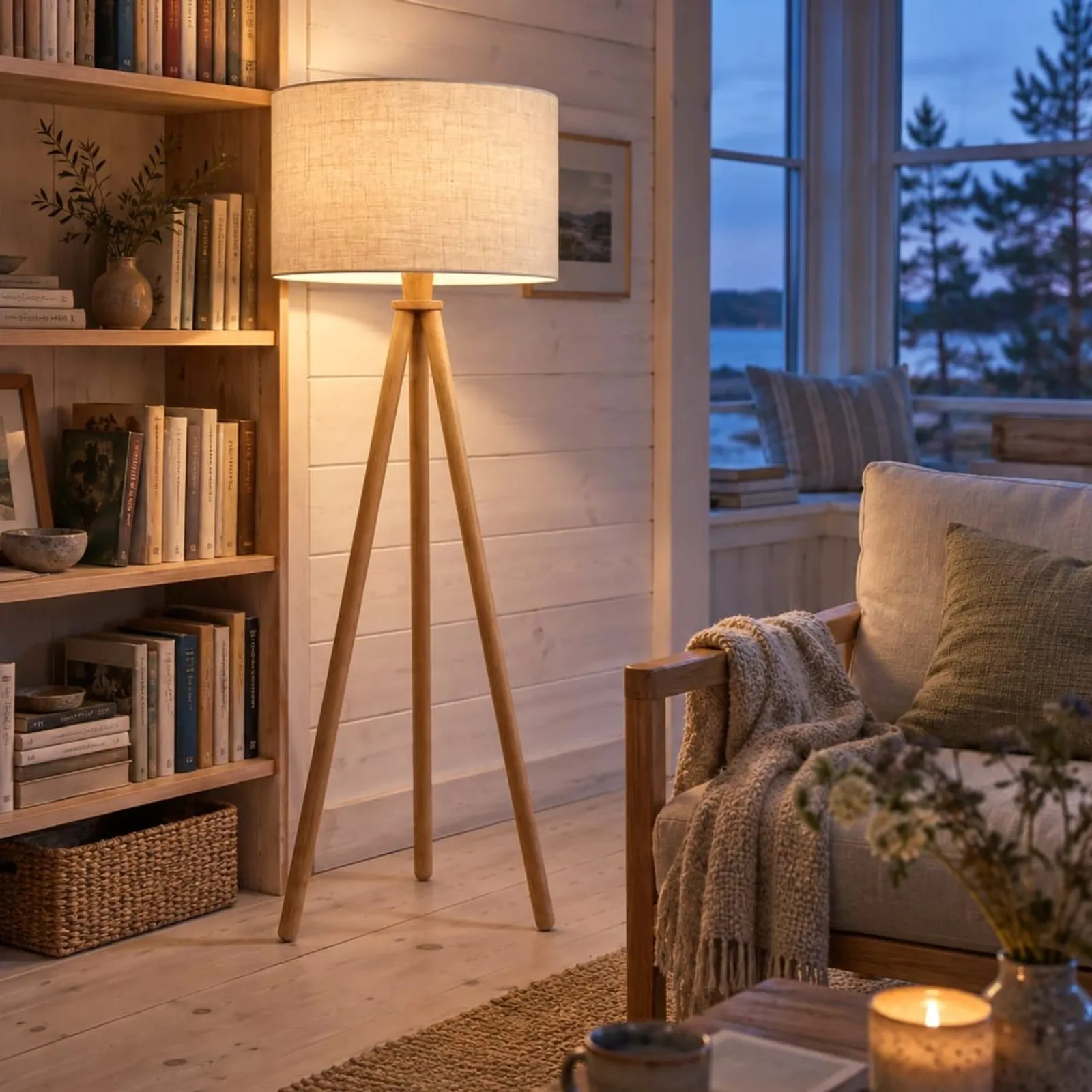Lampadaire Sund naturel V - miniature 3