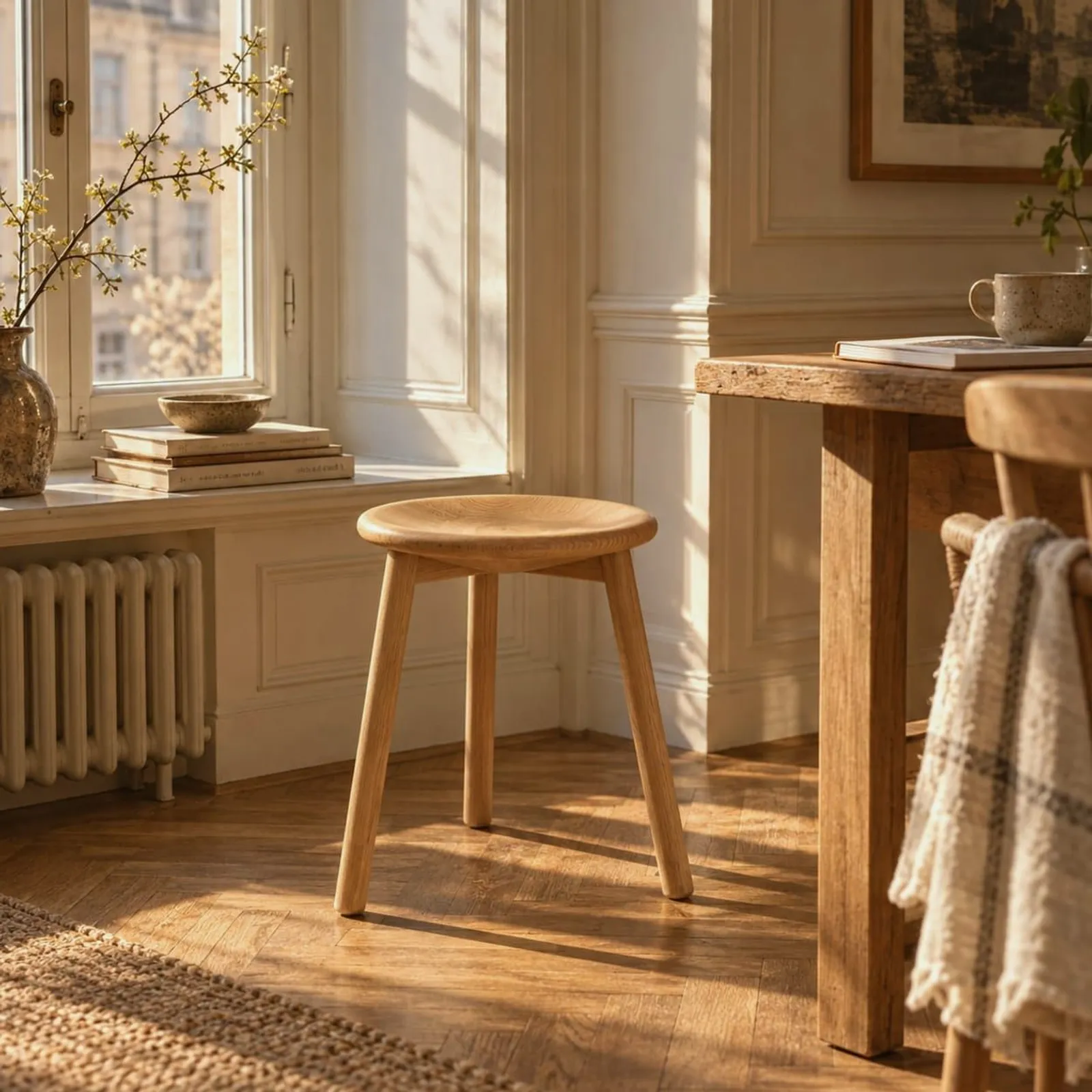 Tabouret Bryggan en bouleau - miniature 3
