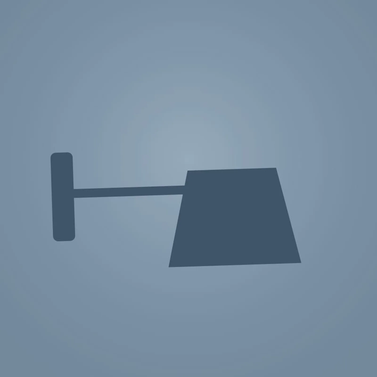 Vägglampa Fors Havsblå