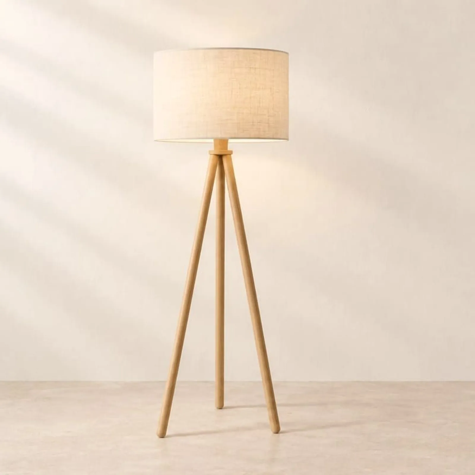 Golvlampa Kvarn Natur II - miniatyr 1