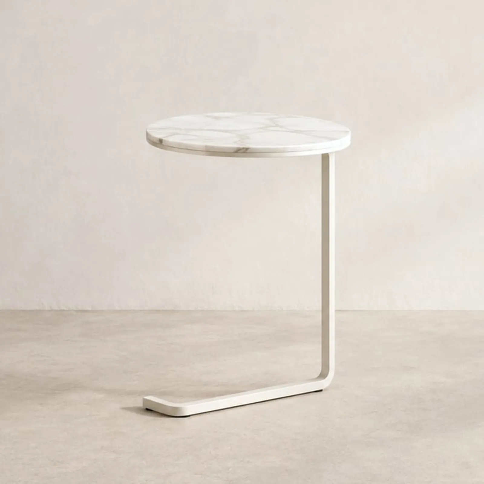 Table d’appoint Hampa blanc craie IV - miniature 1
