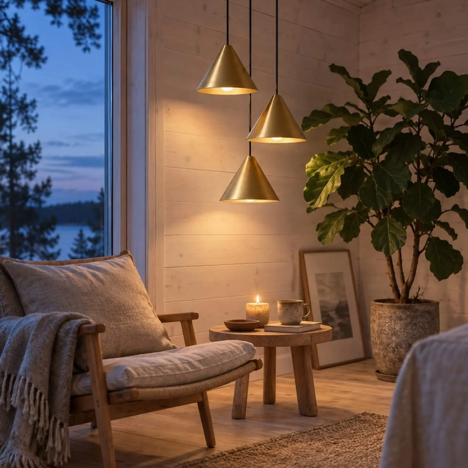 Suspension Mossa en laiton - miniature 2