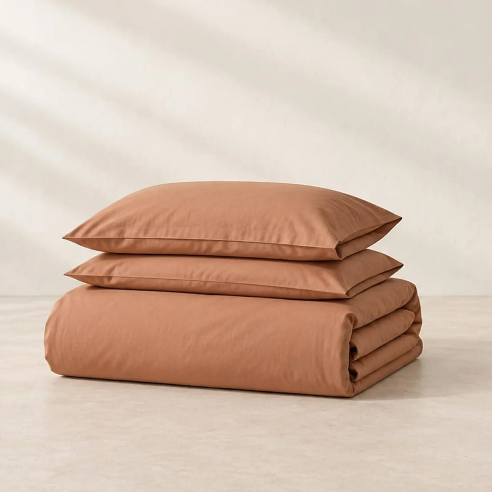 Parure de lit Ljungen terracotta