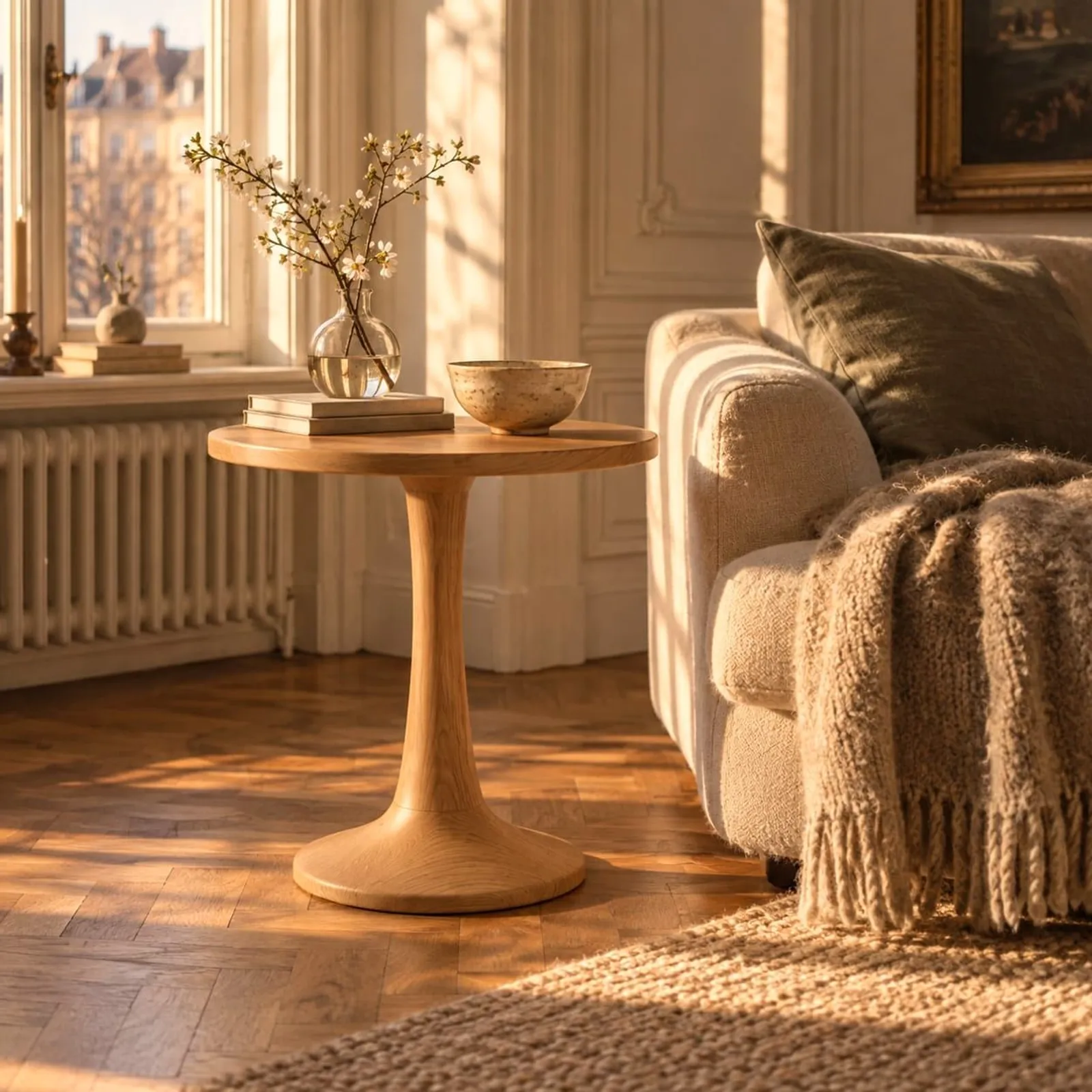 Table d’appoint Myr blanc craie - miniature 2