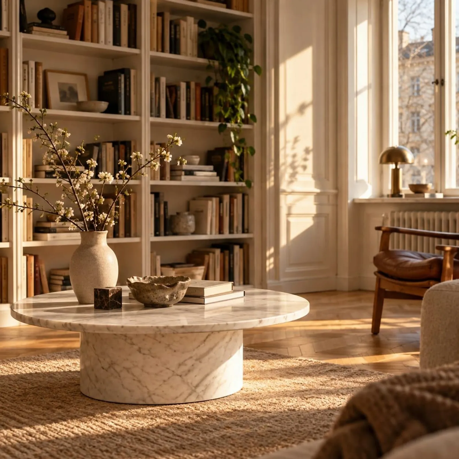 Table basse Skogen blanc craie III - miniature 2