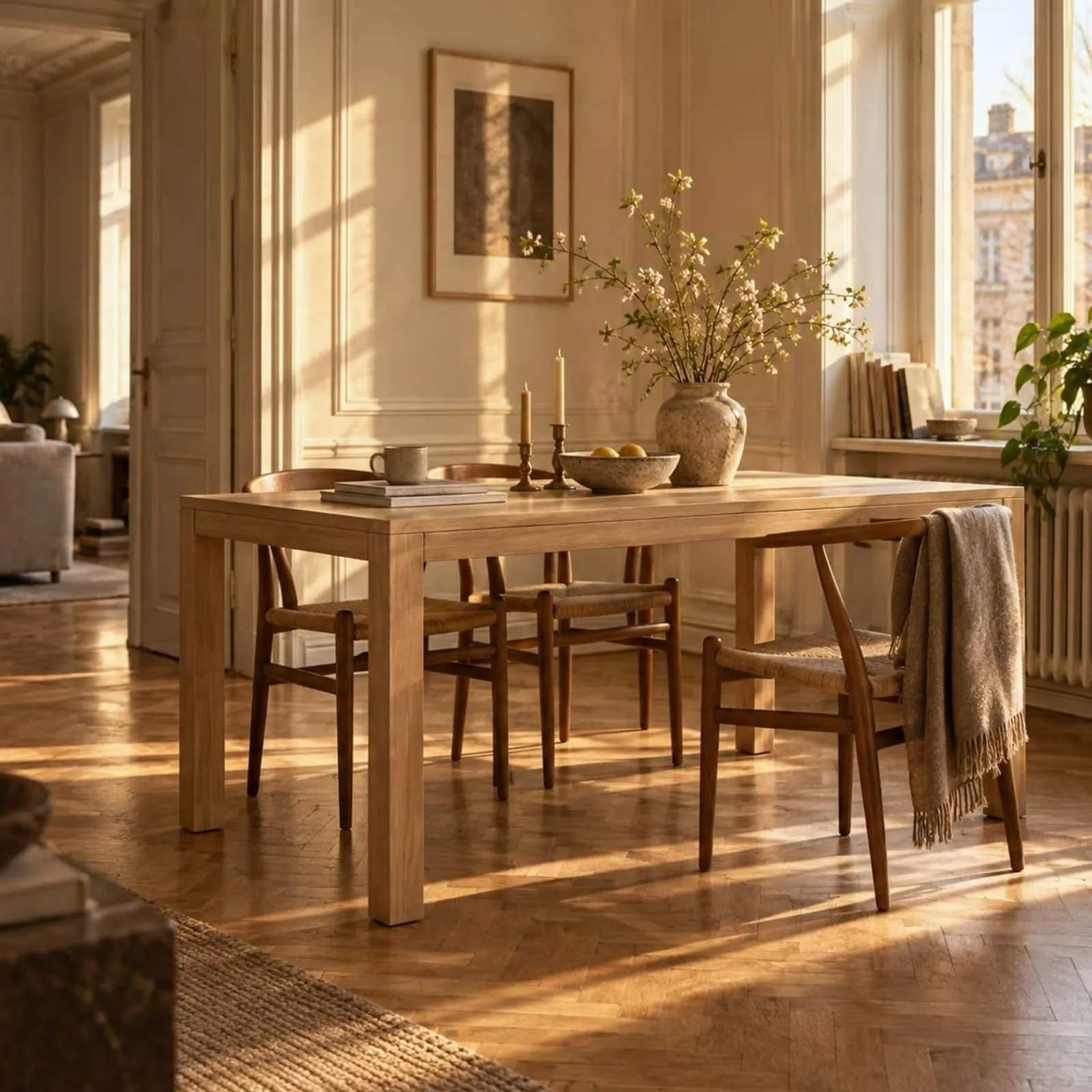 Table à manger Hägg en marbre - miniature 3