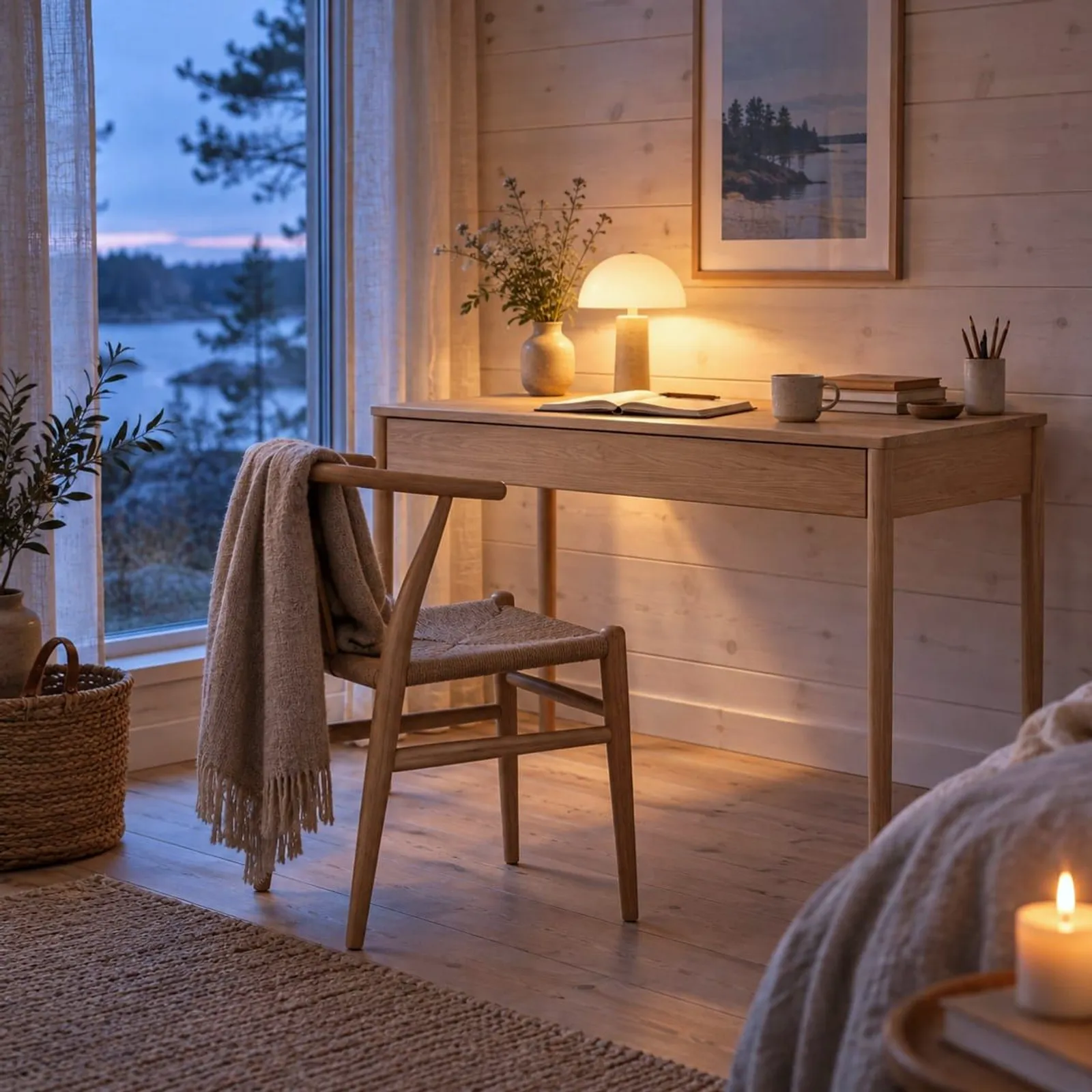 Bureau Pors naturel - miniature 2