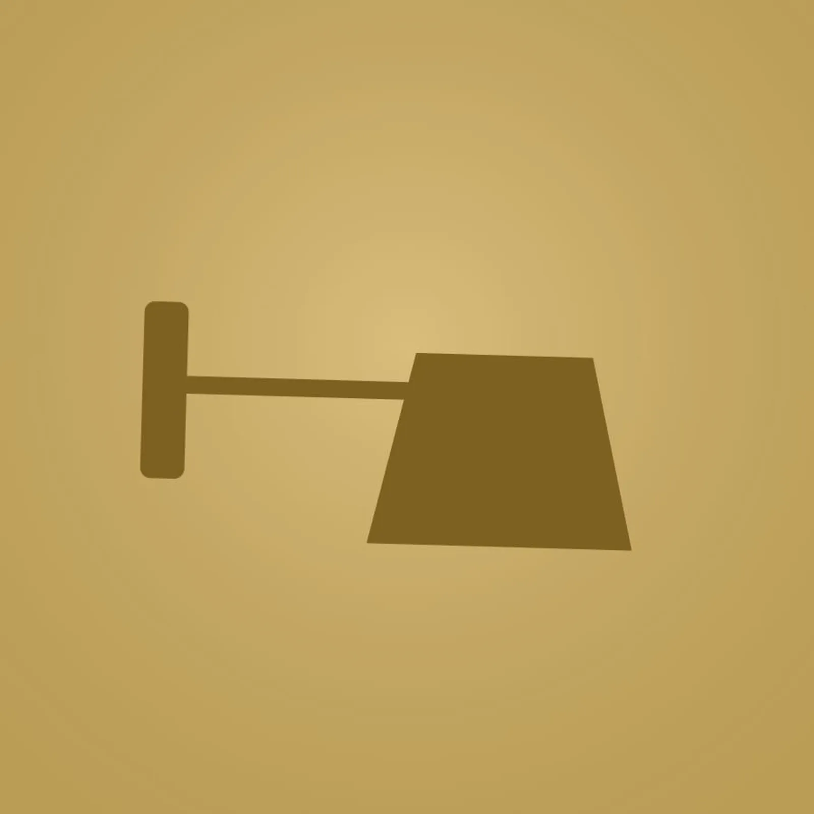 Vägglampa Alm Ockra