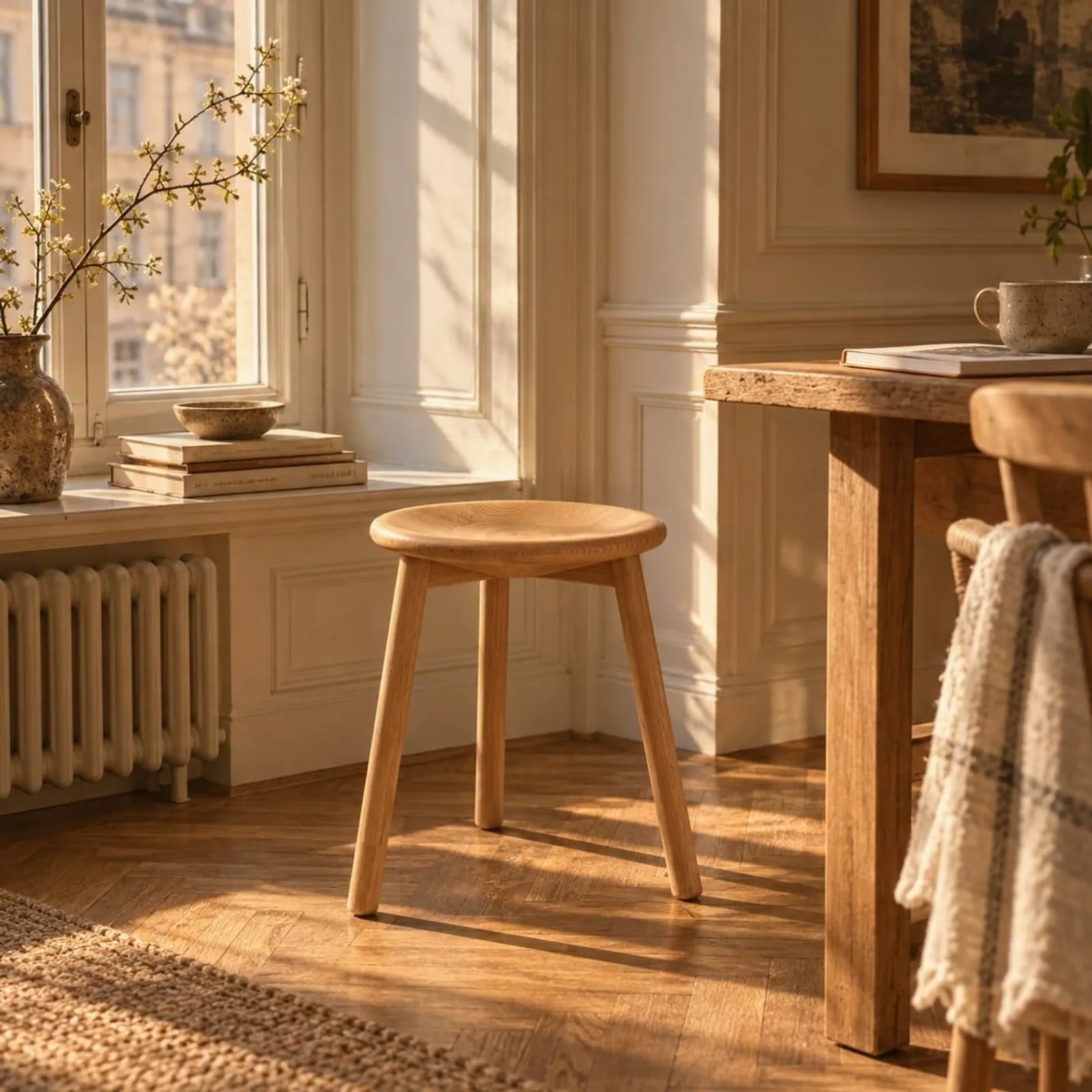 Tabouret Skogen ocre - miniature 3
