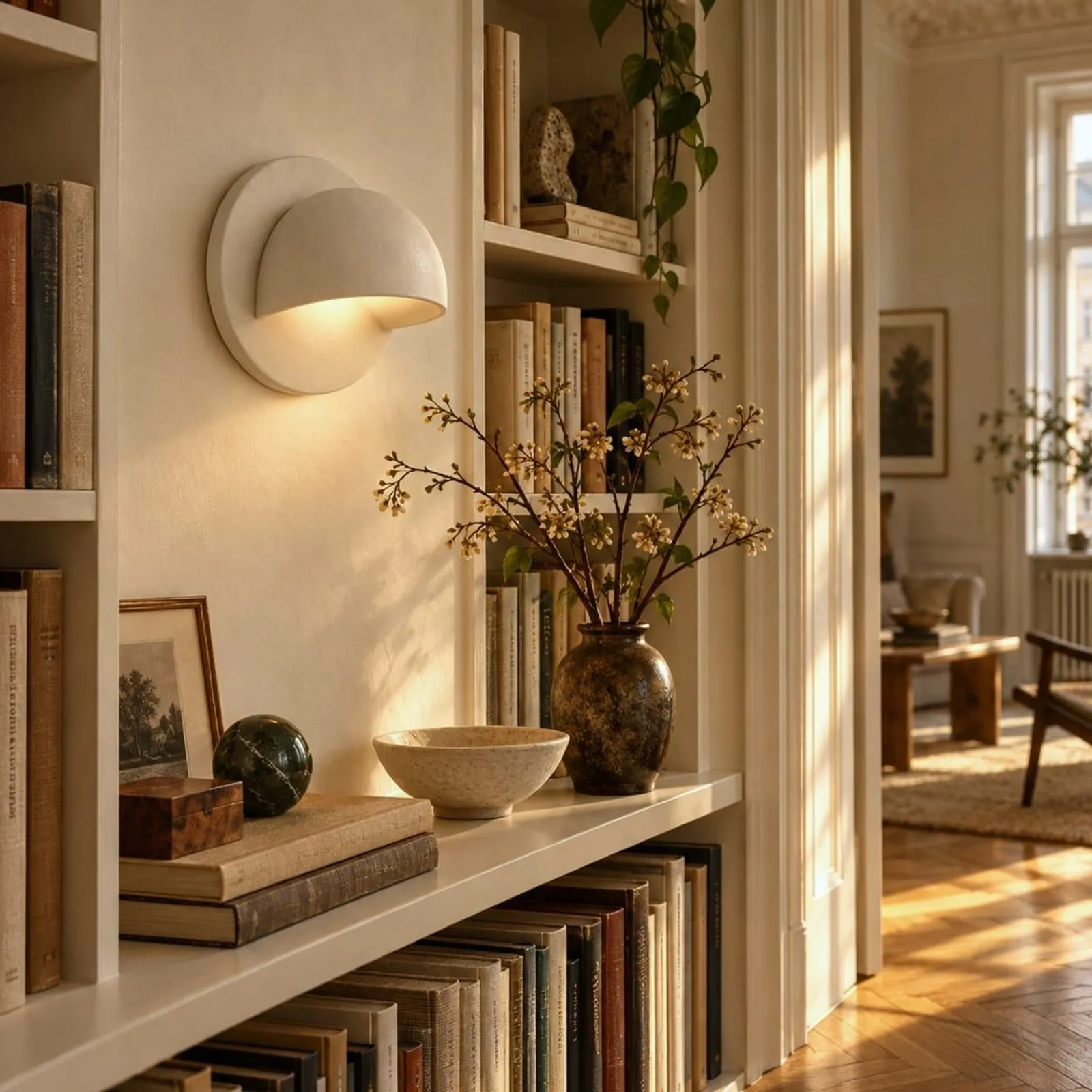 Vägglampa Lin Kritvit VI - miniatyr 3
