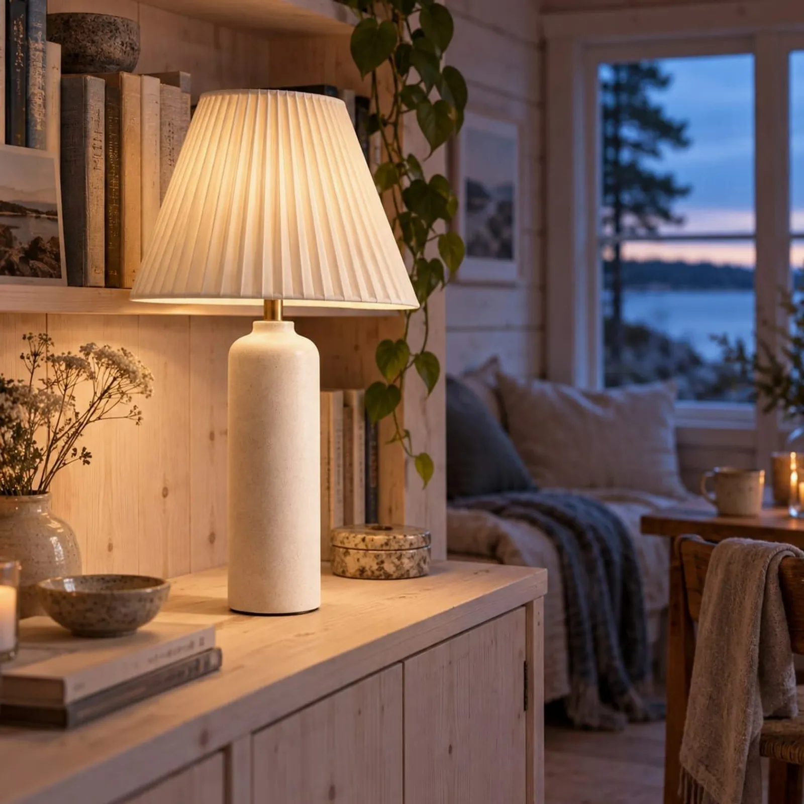 Lampe de table Råg blanc craie - miniature 2