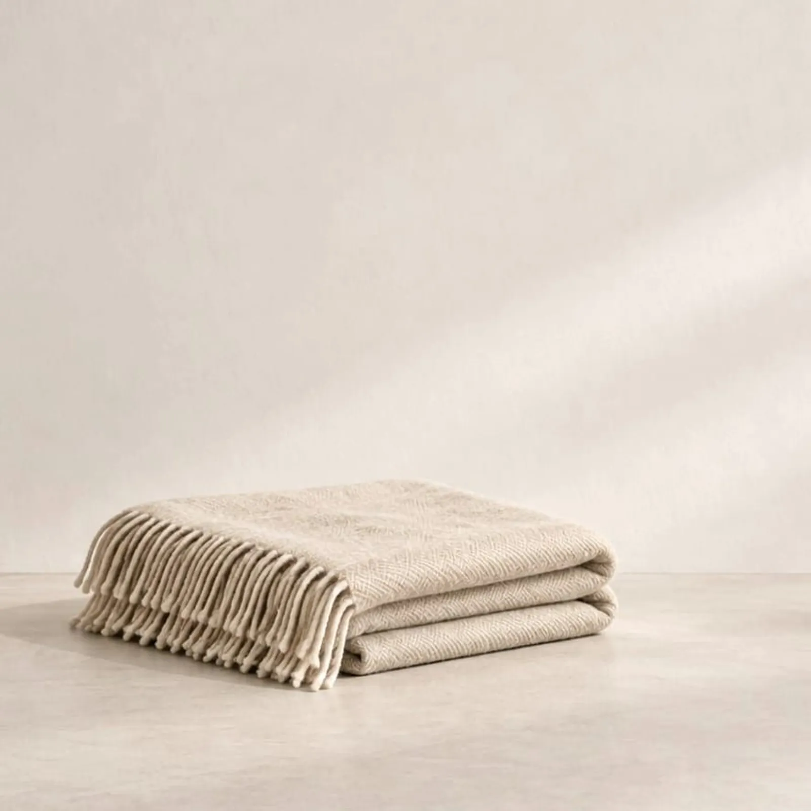 Plaid Hägg en laine