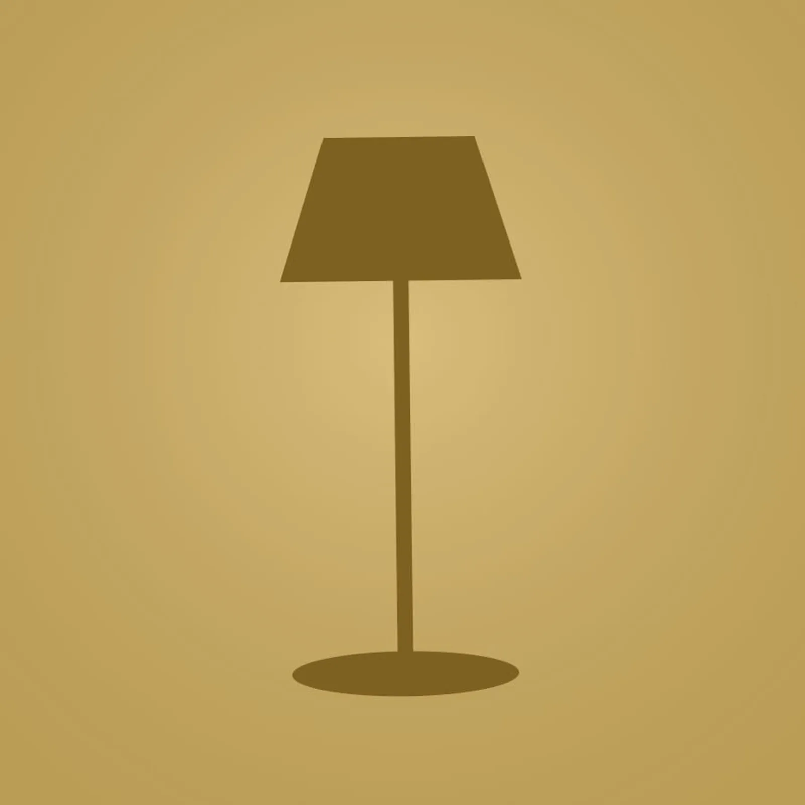 Golvlampa Pors Ockra