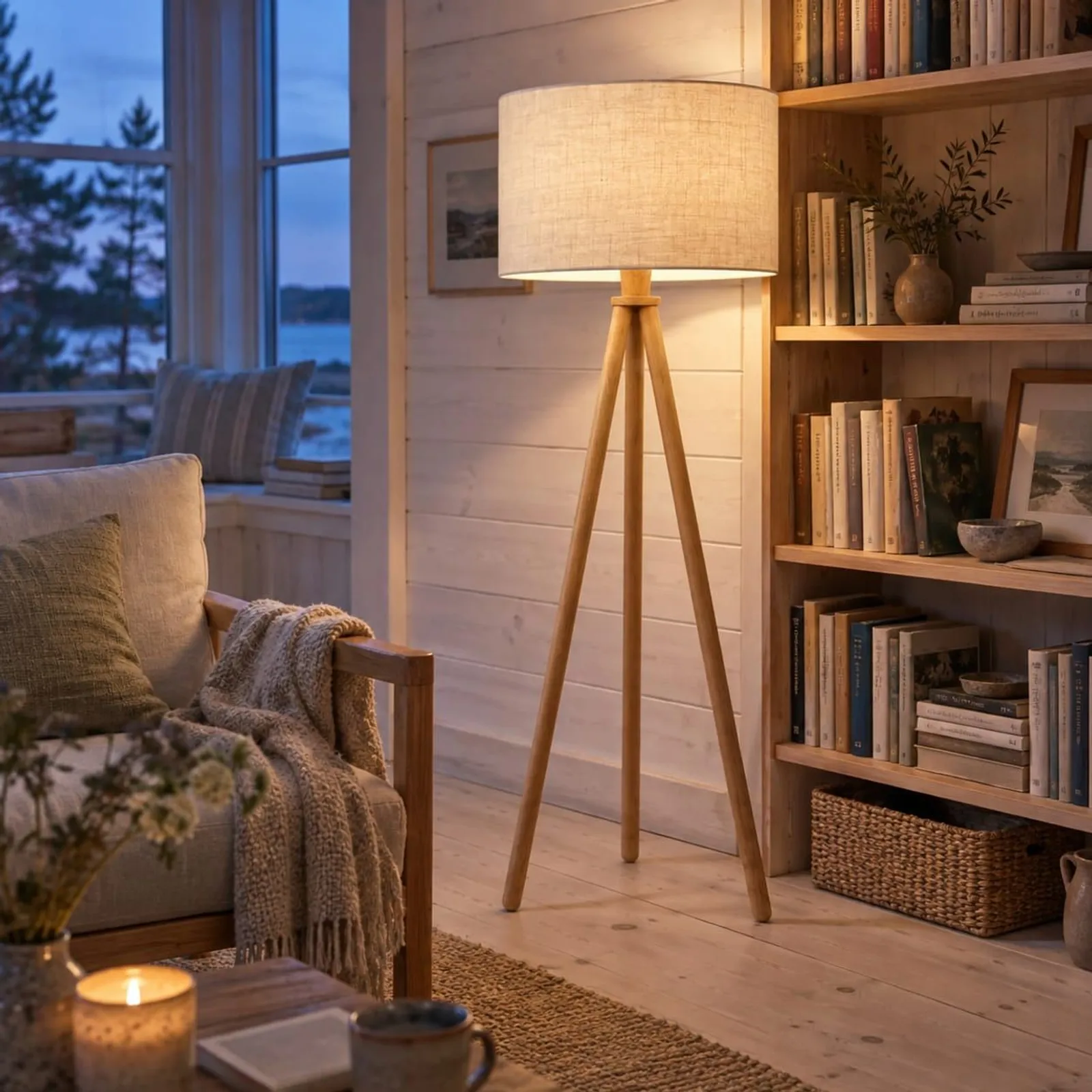 Lampadaire Timjan naturel IV - miniature 3
